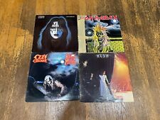 Heavy Metal 4 LP Rough Lot Iron Maiden Kiss Ozzy Osbourne Rush picture
