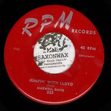 Rare R&B Jump Blues 45 - MAXWELL DAVIS - Jumpin With Lloyd / New Flying Home RPM picture