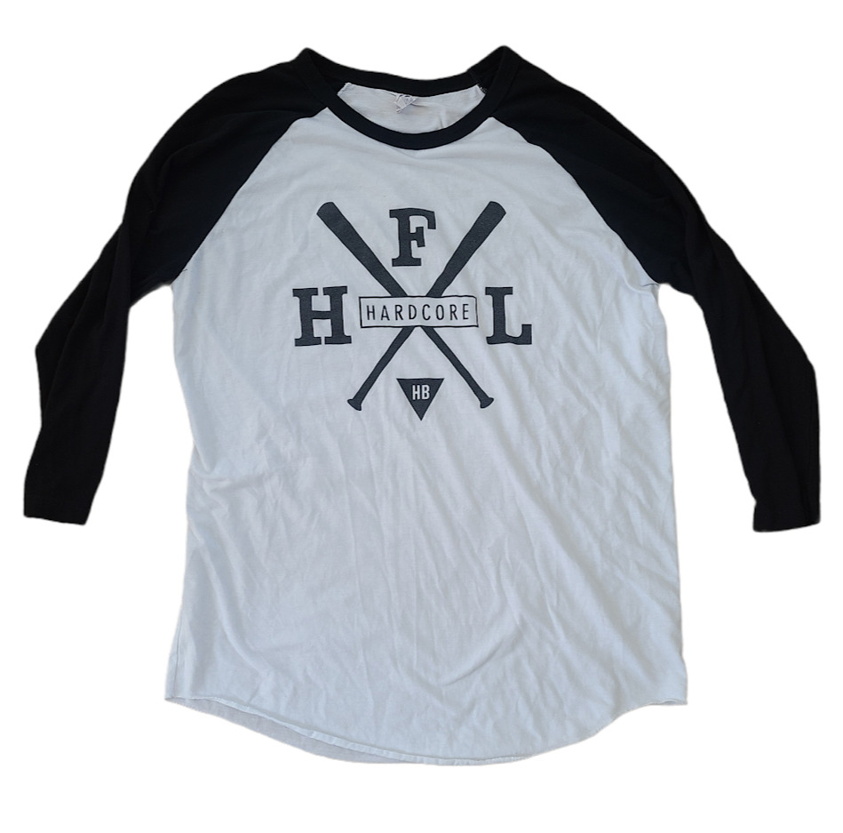 Vintage HFL Hardcore Band Baseball Shirt T-Shirt Hard Fast Loud HB Men\'s Size L