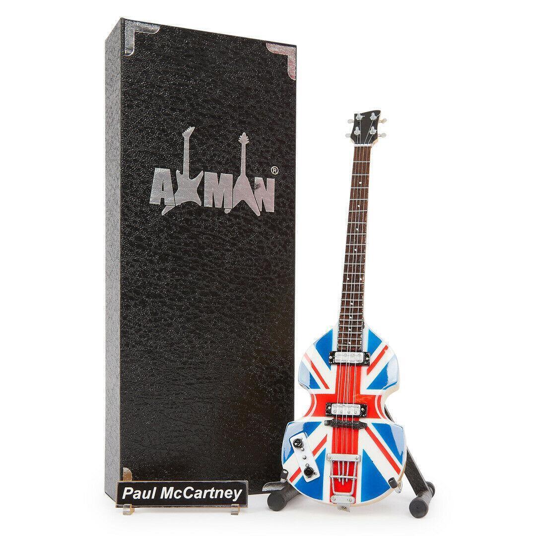 Paul McCartney Union Jack Bass Miniature Replica | The Beatles | Music Gifts