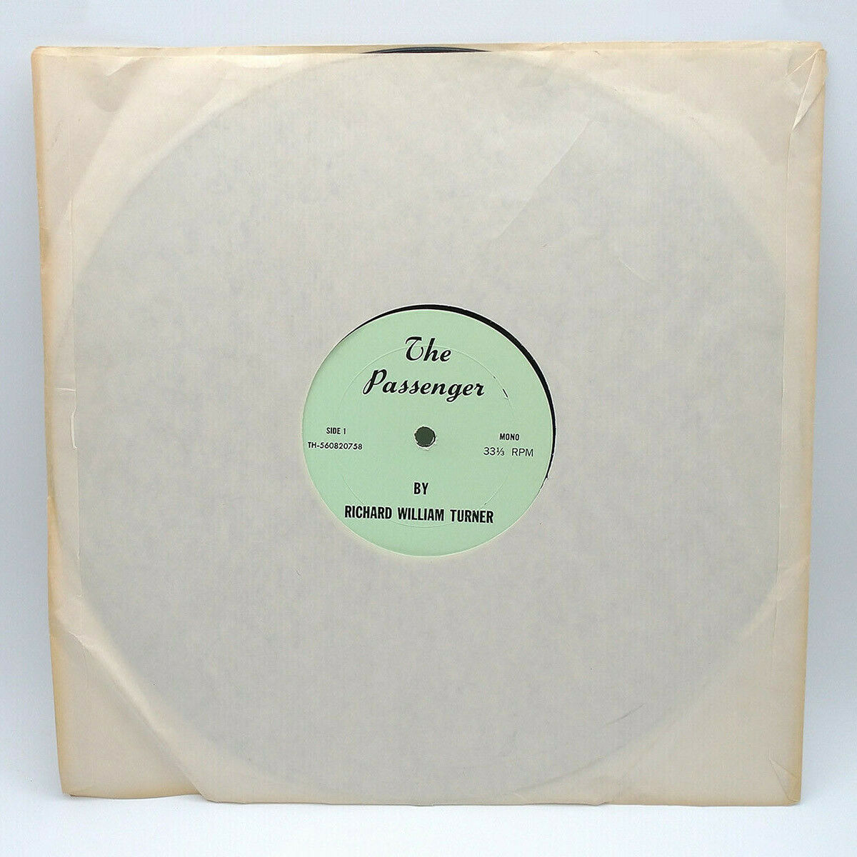 Richard William Turner – The Passenger 1973 / Not On Label – TH-560820758 / Rare