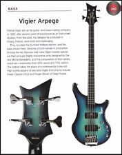The Vigier Arpege Bass + Watkins Circuit 4 electric guitar 6 x 8 pin-up article picture