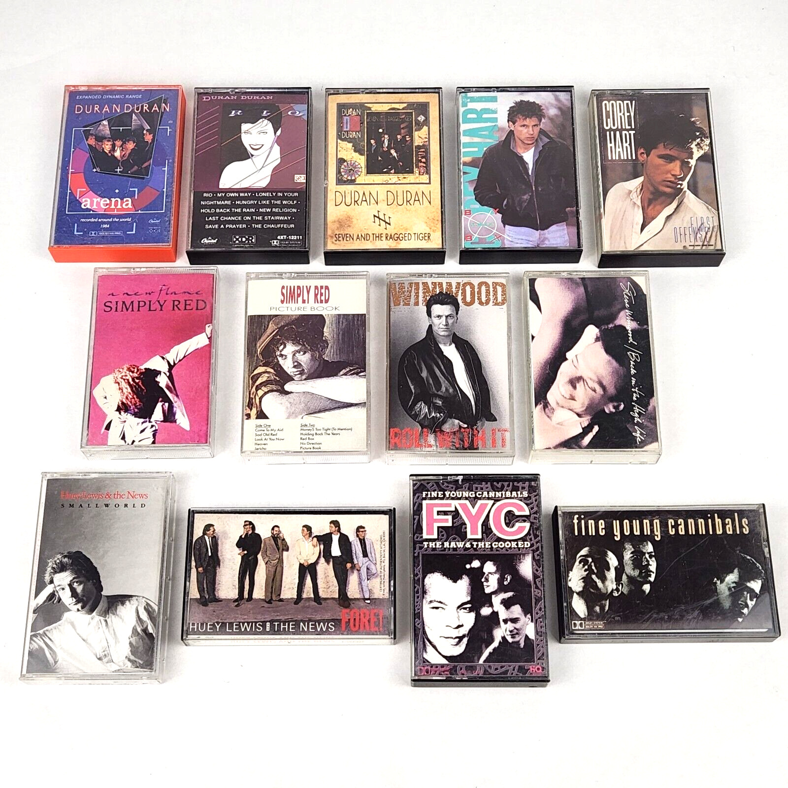Pop Rock Cassette Tape Lot Of 13 Duran Duran Fine Young Cannibals Simply Red...