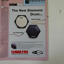 21x30cm magazine cutting 1992 SIMMONS HEXAHEAD DRUM PAD picture