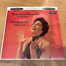 Marguerite Piazza Memorable Moments of Music LP Coral CRL 757271 Stereo picture