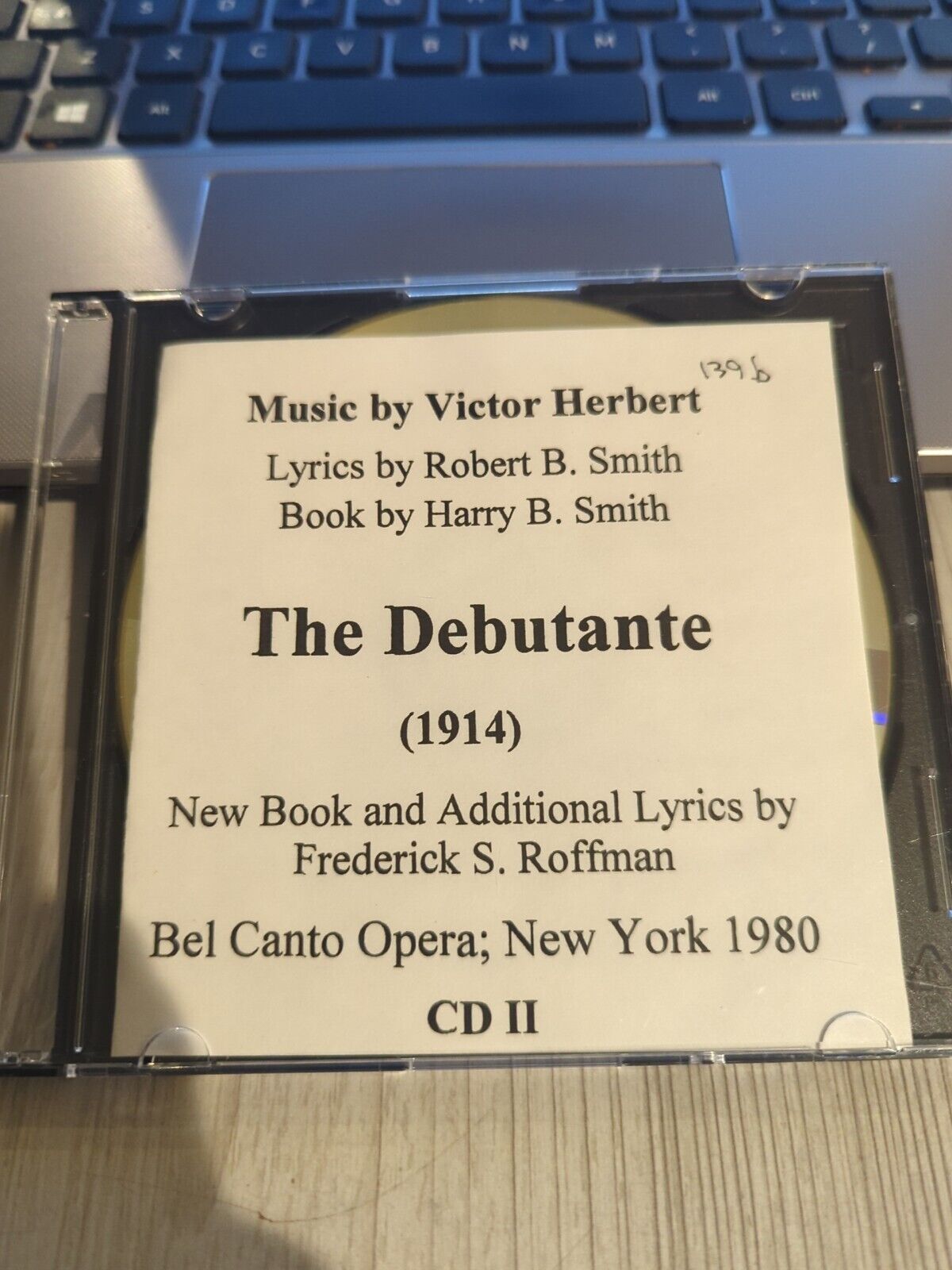 Rare Live Opera Recording CD -405 Debutante Bel Canto New York 1980 Smith