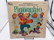 Walt Disney’s Pinocchio Soundtrack LP  Record Mono 1963 Ultrasonic Clean VG+ picture