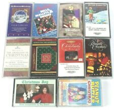 Lot of 10 Christmas Audio Cassettes Hallmark, John Tesh, Peanut Butter, More picture