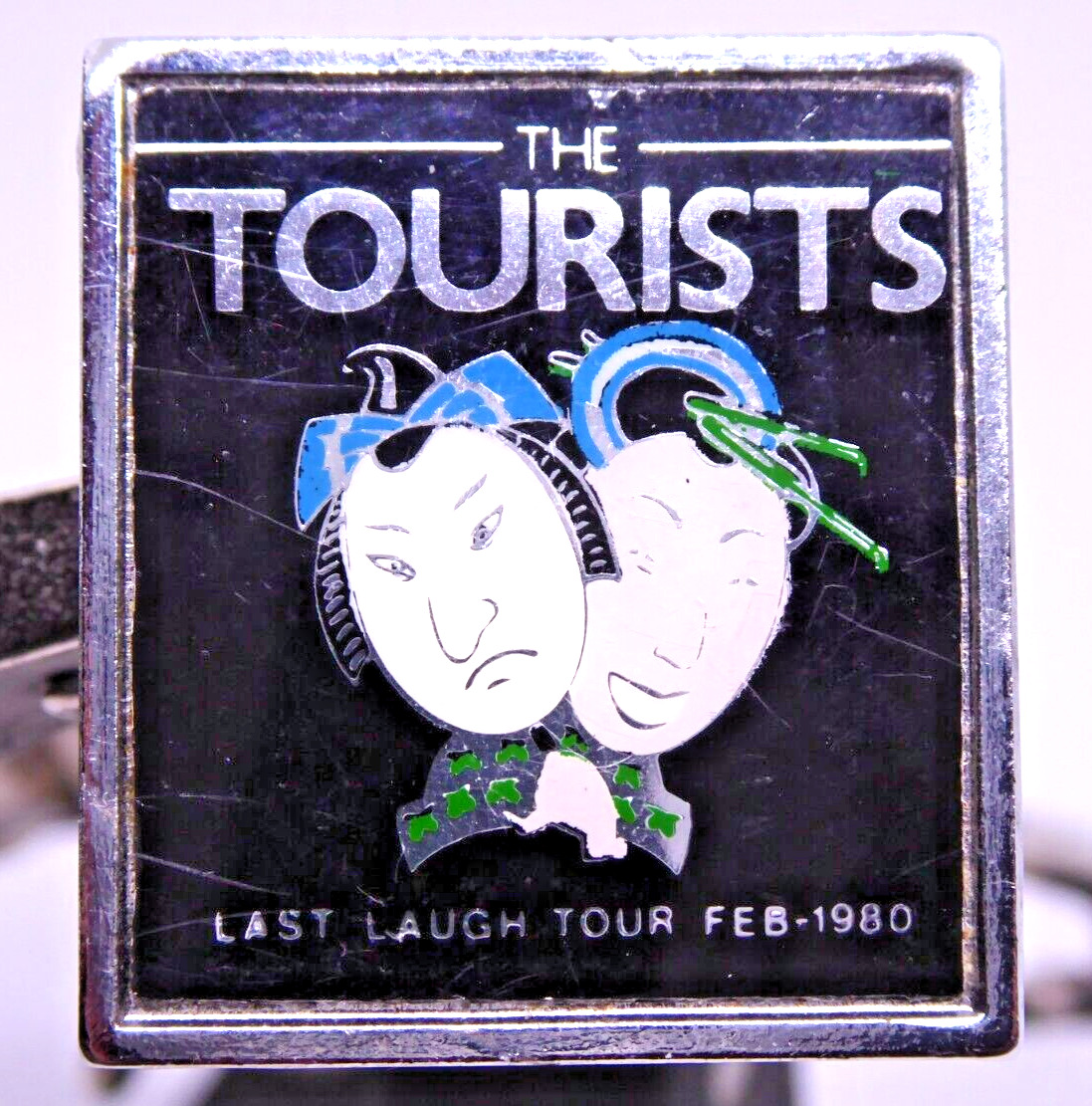 Badge - Vintage The Tourists Last Laugh Tour Feb 1980 British Band