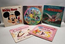 Vintage Lot of 5 Disney Records (G) picture