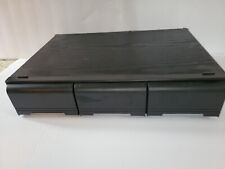 Vintage Kenmark Cassette Tape Holder 3 Black Drawer Plastic Storage Case Holds42 picture