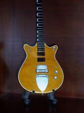Miniature Guitar AC/DC MALCOLM YOUNG Gift Memorabilia FREE STAND Display picture