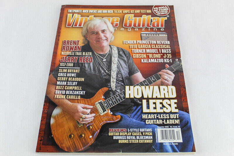 Vintage Guitar Magazine Brent Rowan Dec 2008 Keeley Electronics Vol 23 No 2