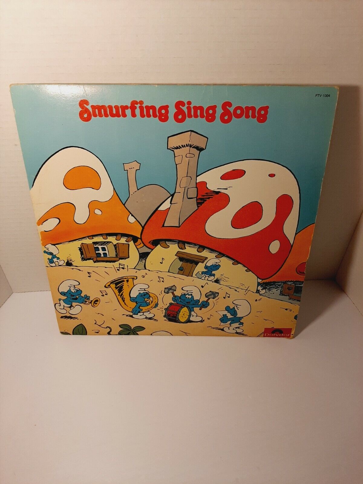 Vintage Smurfs LP * Smurfing Sing Song Record * 1980 * PolyStar