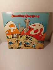 Vintage Smurfs LP * Smurfing Sing Song Record * 1980 * PolyStar picture