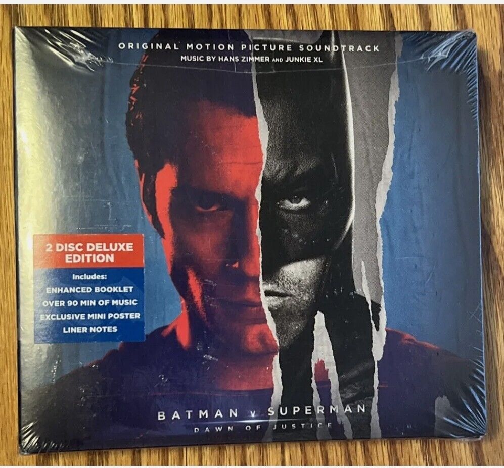 BRAND NEW Batman V Superman: Dawn Of Justice CD Deluxe Edition HANS ZIMMER HTF
