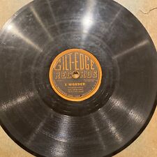 CECIL GANT 78 rpm GILT-EDGE 500 I WONDER 1944 V picture