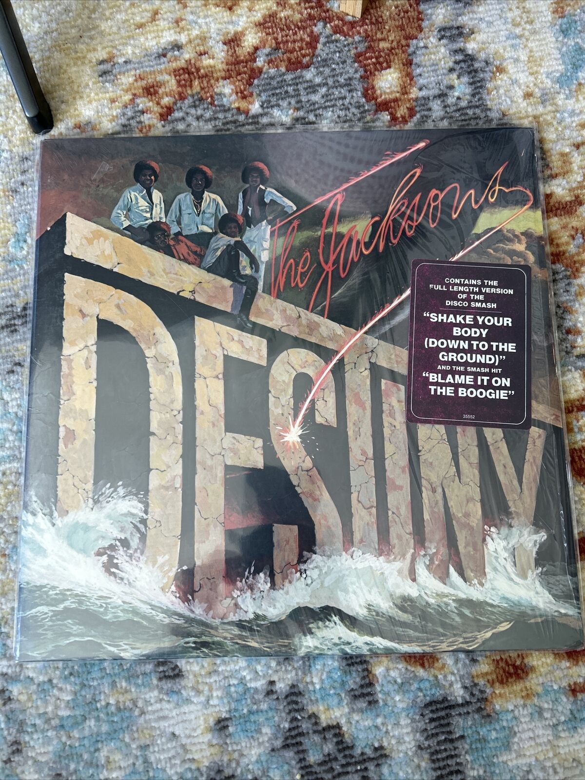 The Jacksons Destiny 1978 In Shrink W/Hype LP Pitman Press EPIC JE 35552 EX/EX