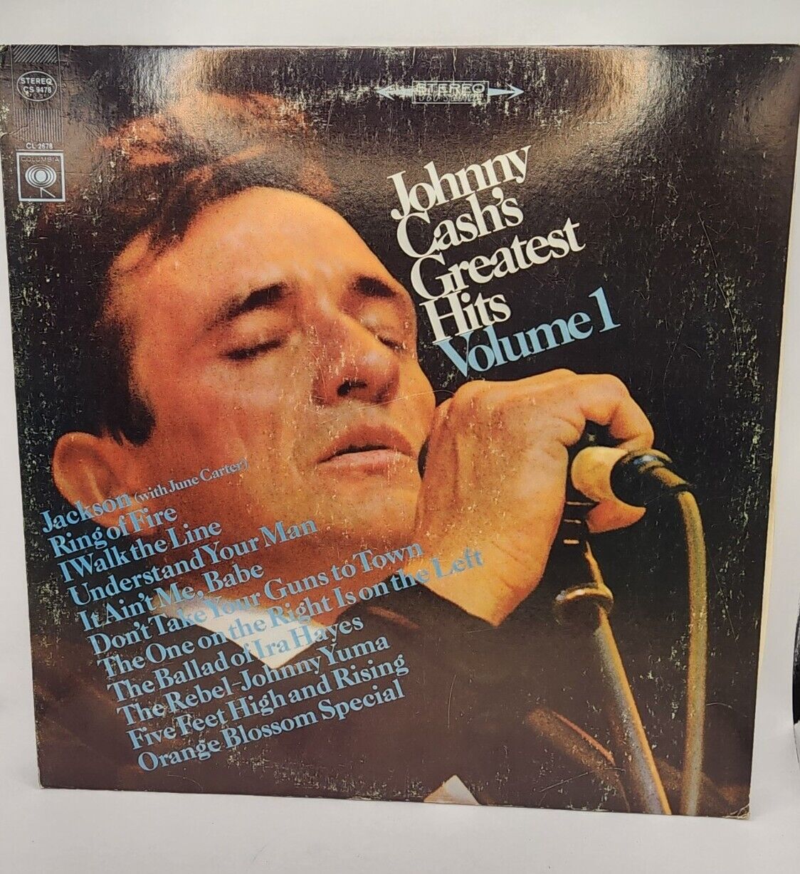 JOHNNY CASH Johnny Cash's Greatest Hits Volume One CS 9478 VG c VG