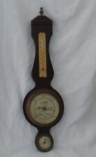 Vintage Jason Weather Station Barometer Thermometer Hygrometer Wood Brass Banjo picture