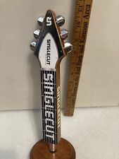 SINGLE CUT LONG NECK CRAFT ELECTRIC GUITAR draft beer tap handle. NEW YORK picture