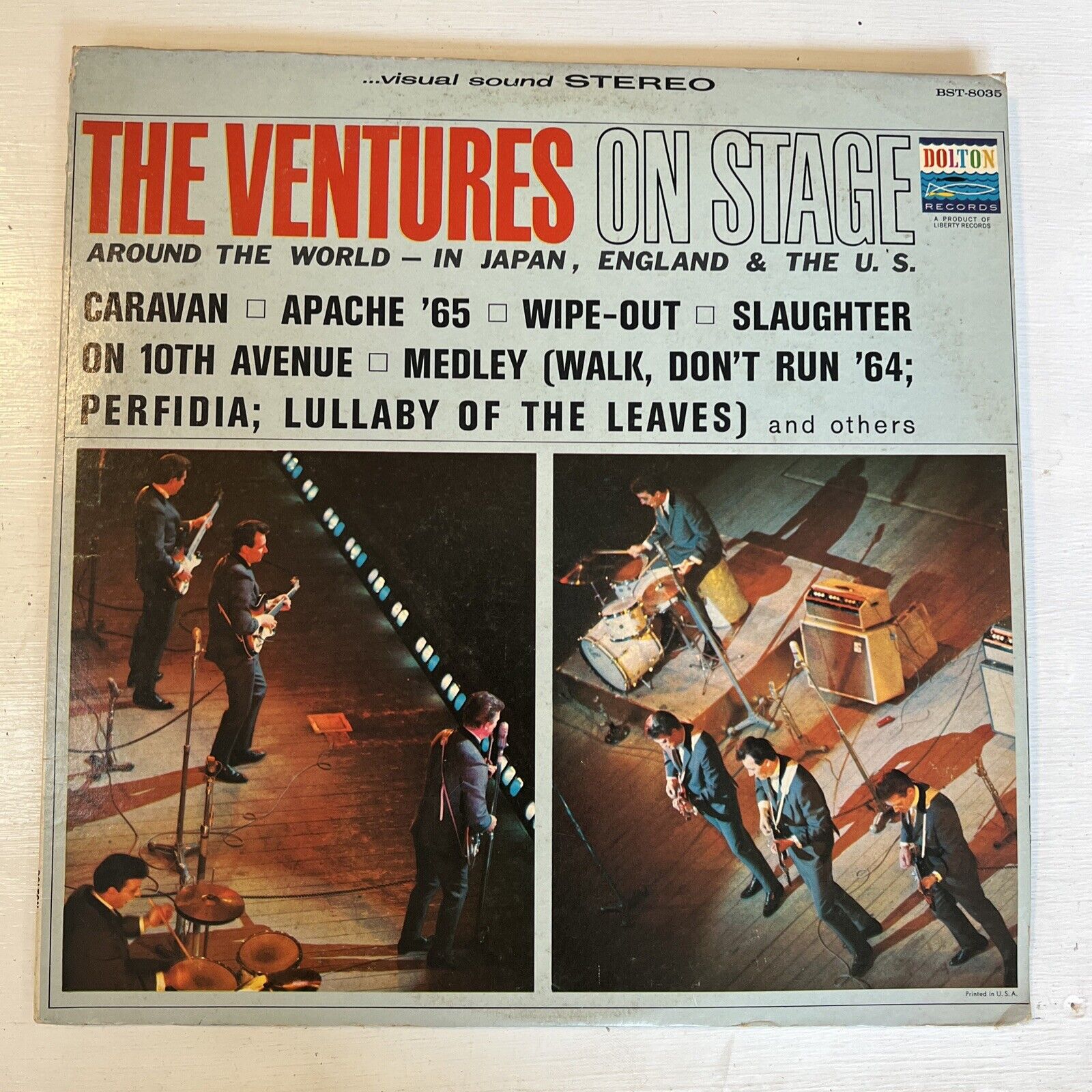 The Ventures On Stage 1965 Dolton BST 8035 VG+/VG+