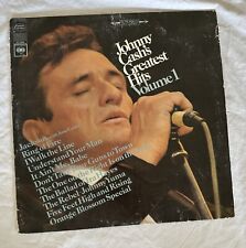 JOHNNY CASH'S GREATEST HITS Volume 1 W/ VINTAGE DEAD FLY- 1967 LP Record Vinyl picture