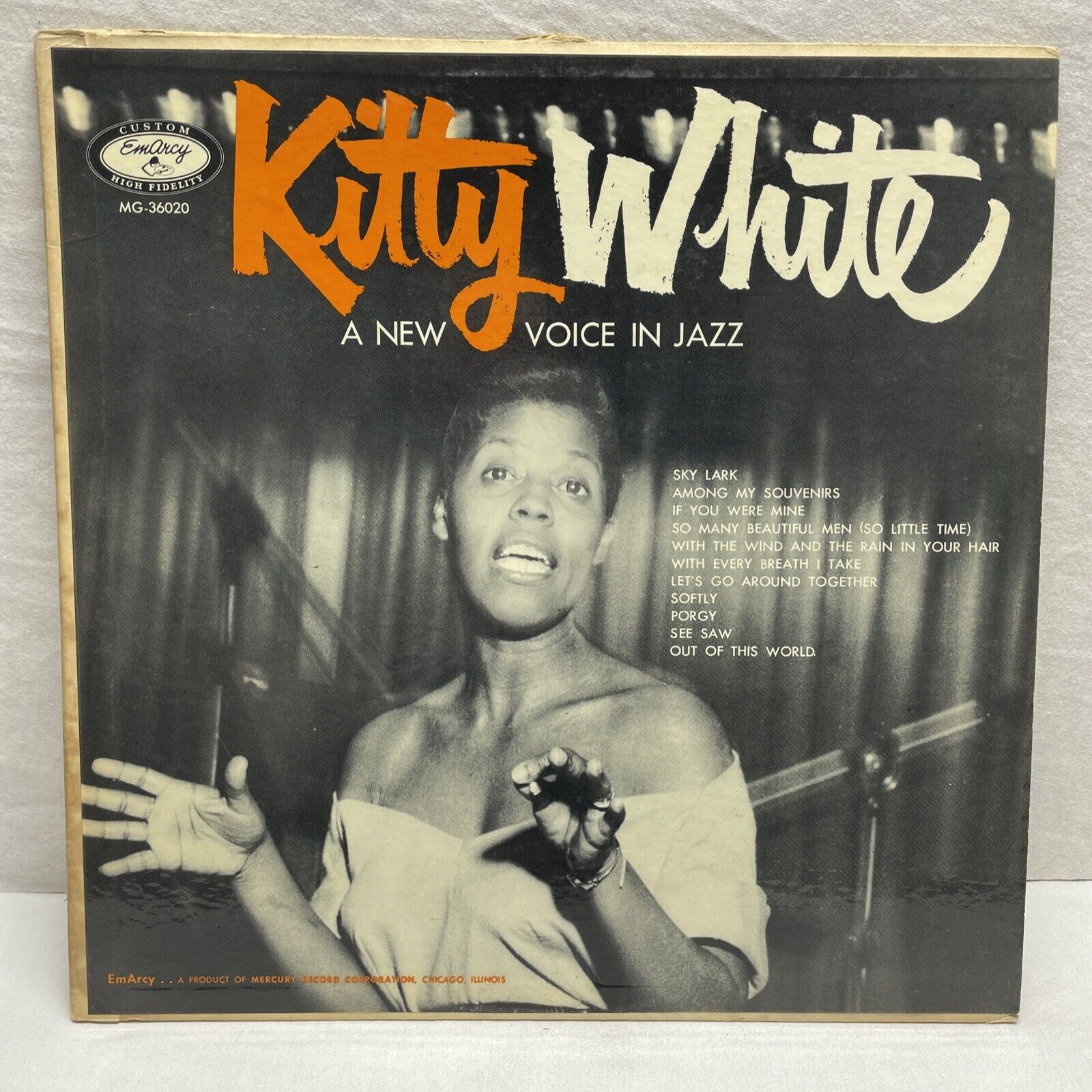 KITTY WHITE -A New Voice In Jazz- EMARCY RECORDS MG-36020 LP -Free Shipping
