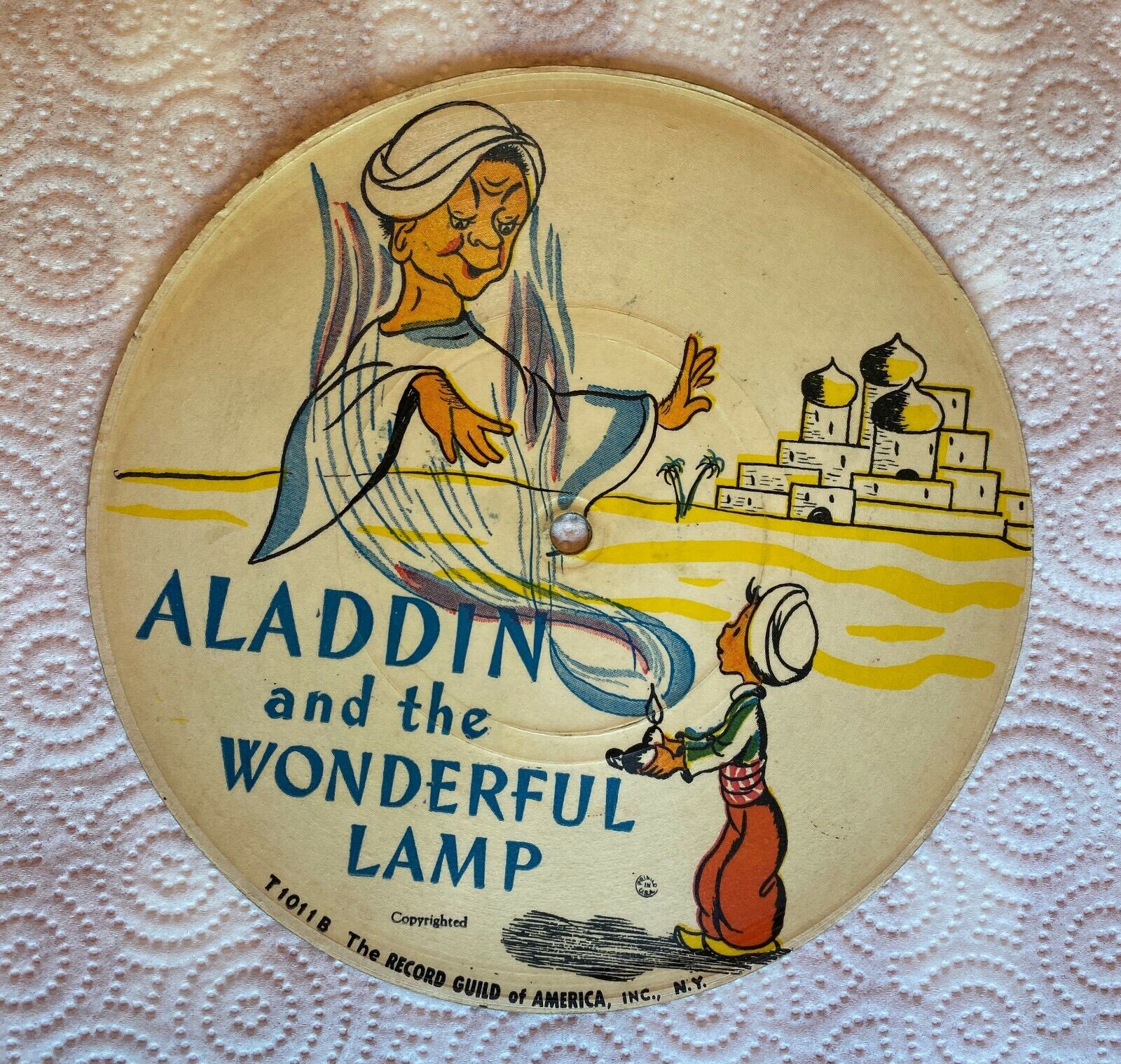 1940\'s Record Guild 78RPM Flexi Picture Disc Vinyl Aladdin & The Wonderful Lamp
