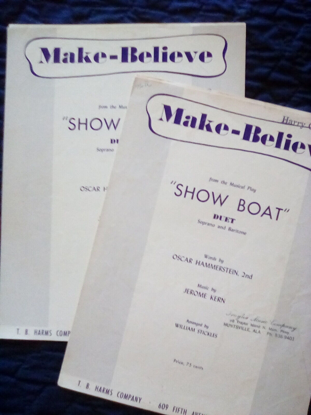 Sheet Music- Vintage - Books & Singles 1910s-1960s Movies, Duets, More - Choose