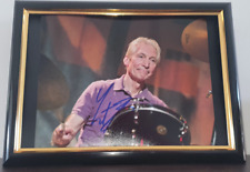 CHARLIE WATTS -  HAND SIGNED PHOTO - WITH COA PHOTO FRAMED ROLLING STONES picture