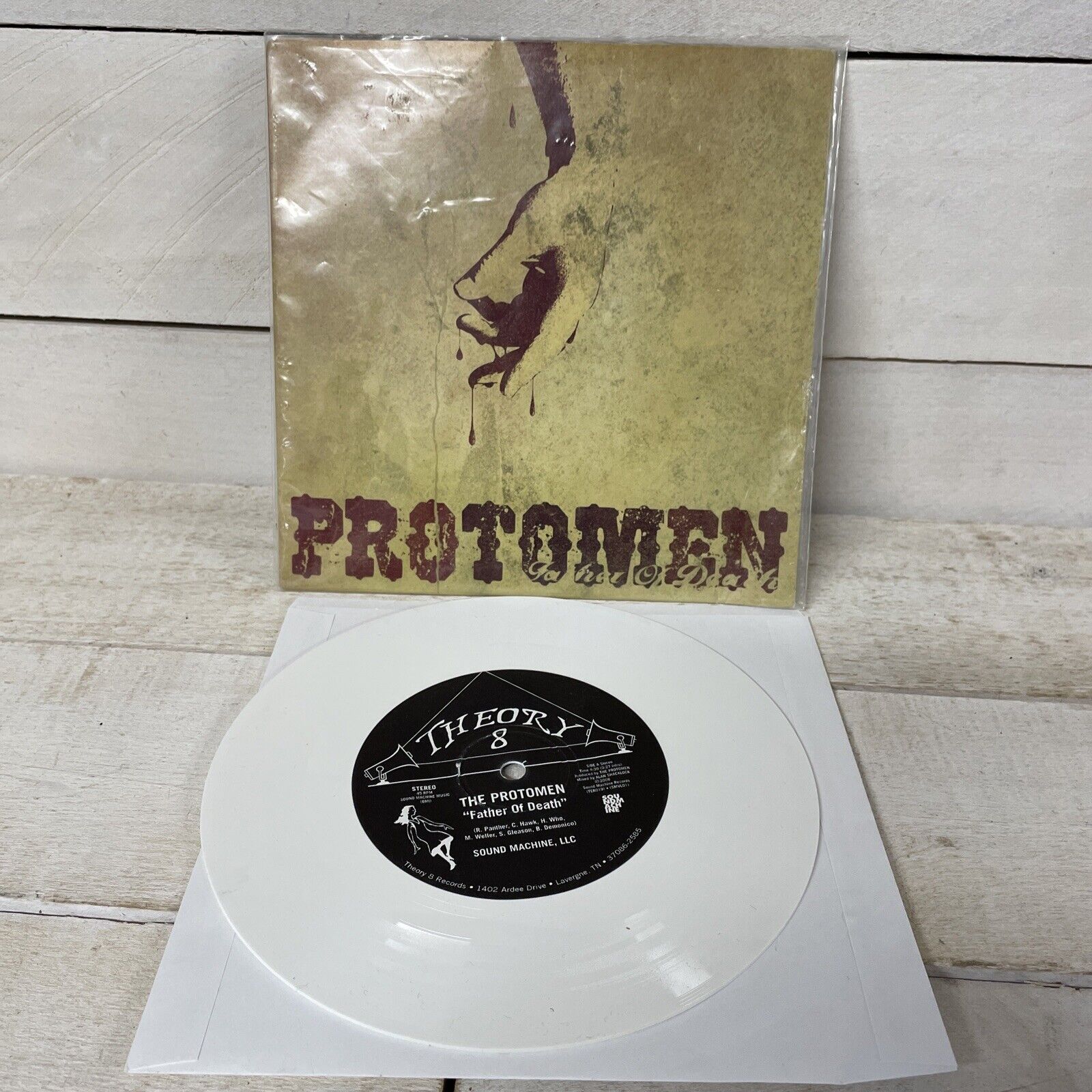 The Protomen Father Of Death 2008 7”  45RPM White Vinyl Record 