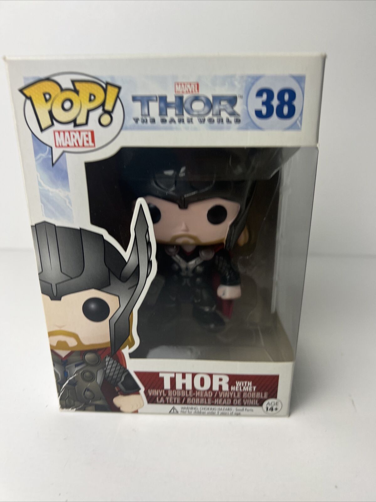Funko Pop Marvel Thor The Dark World #38 Thor With Helmet Vaulted In Hard Stack