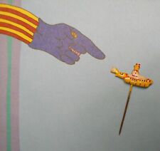 Beatles Yellow Submarine stick pin 1969 Taiwan hand painted vintage memorabilia picture