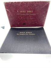 Vintage 1953 Holy Bible KJV Complete New Testament 16 RPM 26 Records Audio Book picture