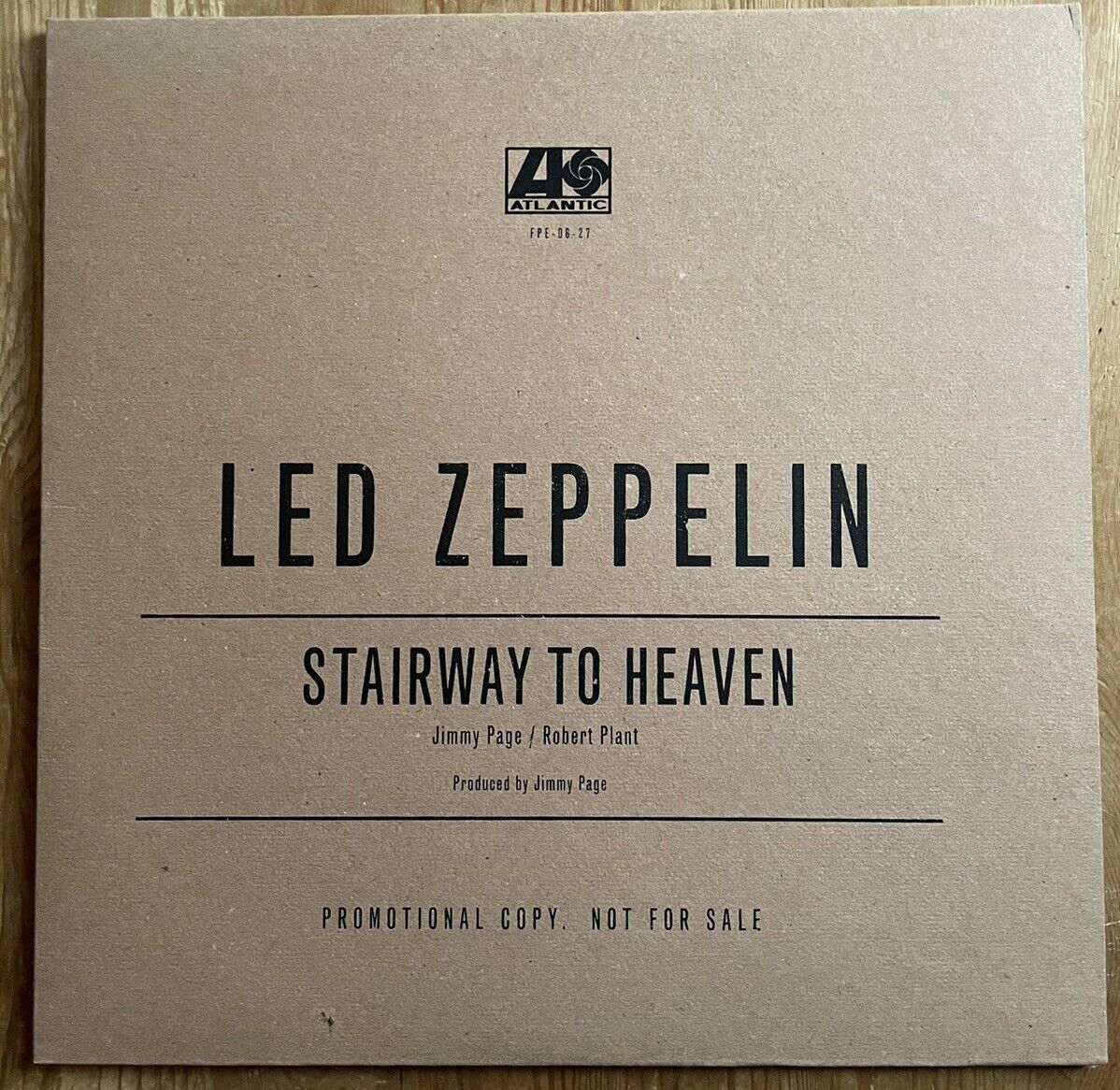 LED ZEPPELIN Stairway To Heaven 12” Single Aleister Crowley RARE MINT Classic