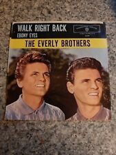 45 Record The Everly Brothers Walk Right Back/Ebony Eyes VG picture