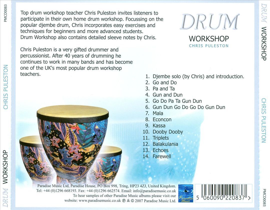 CHRIS PULESTON - DRUM WORKSHOP * NEW CD