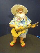 Possible Dreams Tropical Beach Santa Claus With Guitar Clothtique picture