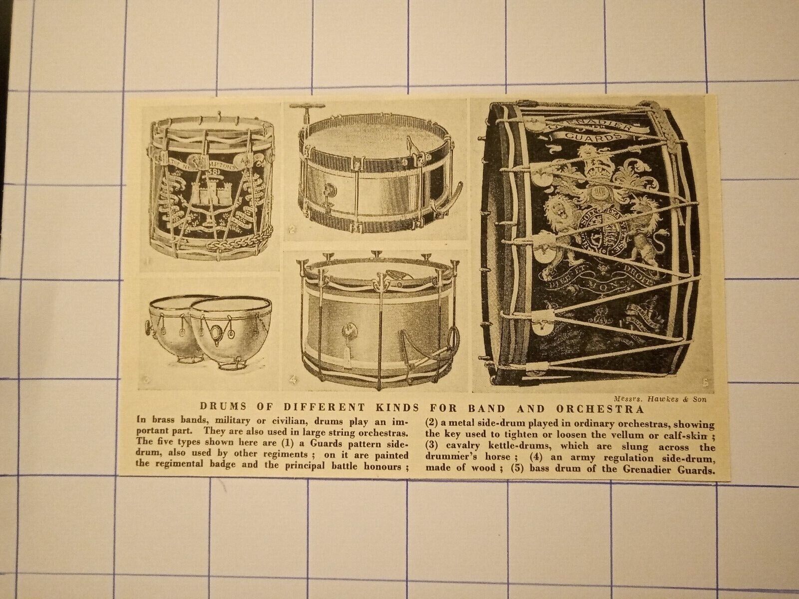  Drums of different kinds for and orchestra  c 1950 