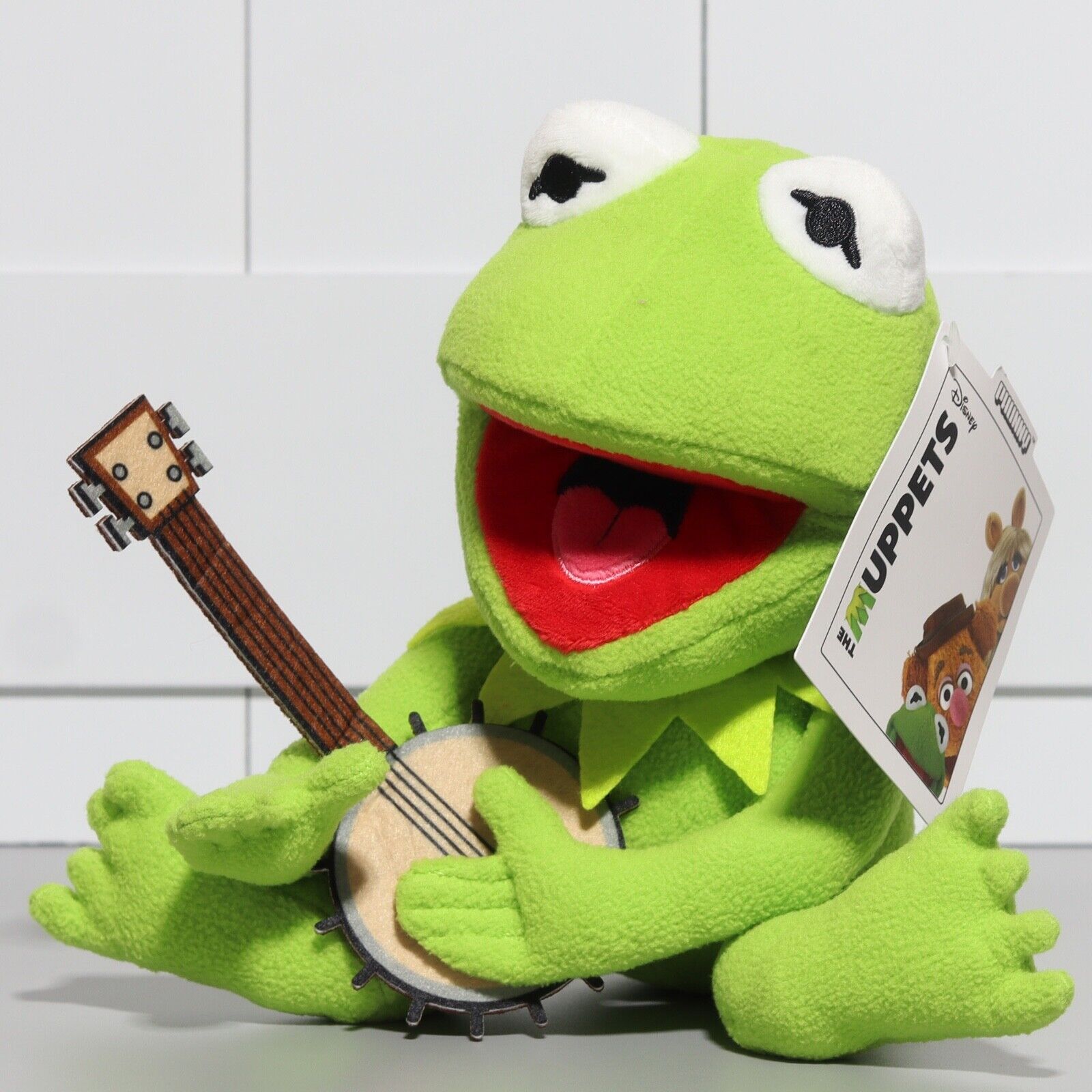 Disney The Muppets - Phunny Kermit with Banjo Plush - 7 1/2\