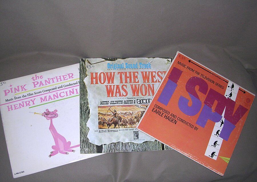 LOT (3) Sound Track Records: I Spy TV Series, Pink Panther, How The West Was Won