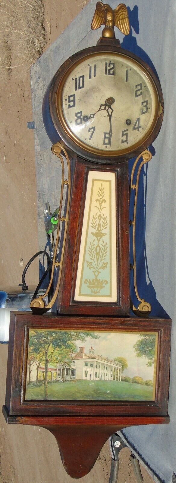 Antique New Haven Banjo Clock 1920-1930