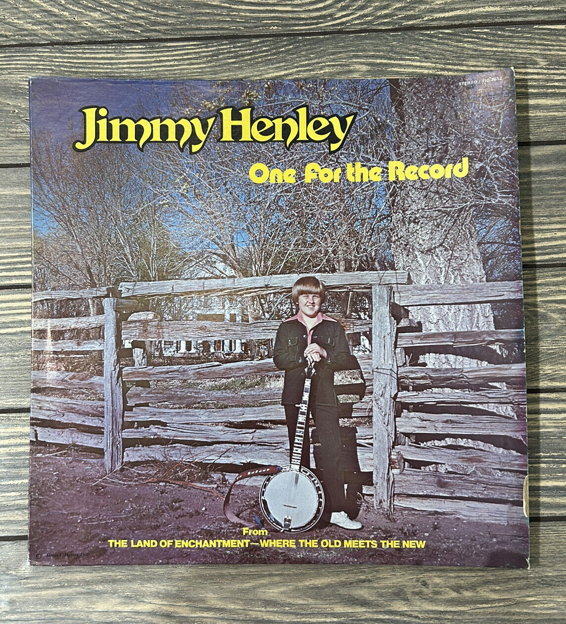 Jimmy Henley – One For The Record 1976 Vinyl Record LP Album AUTOGRAPHED