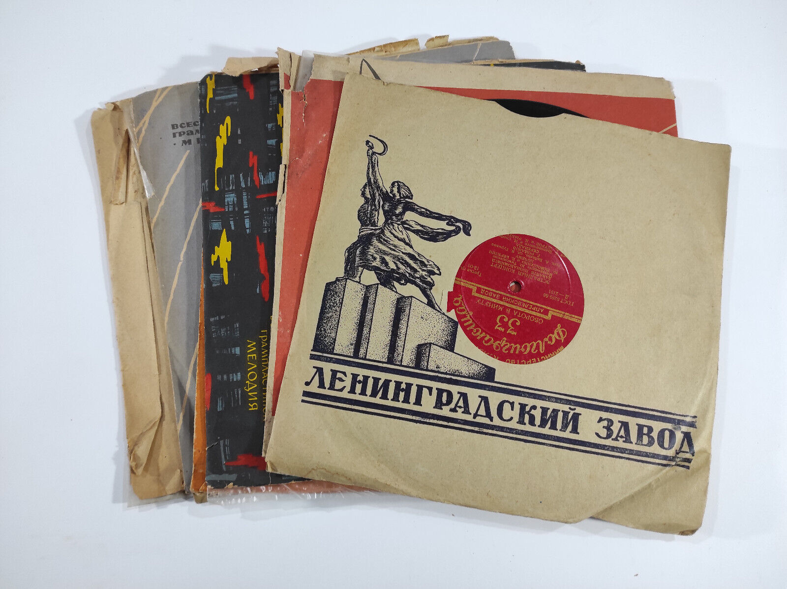 8 soviet vinyl records 1950s-1960s (not shellac)