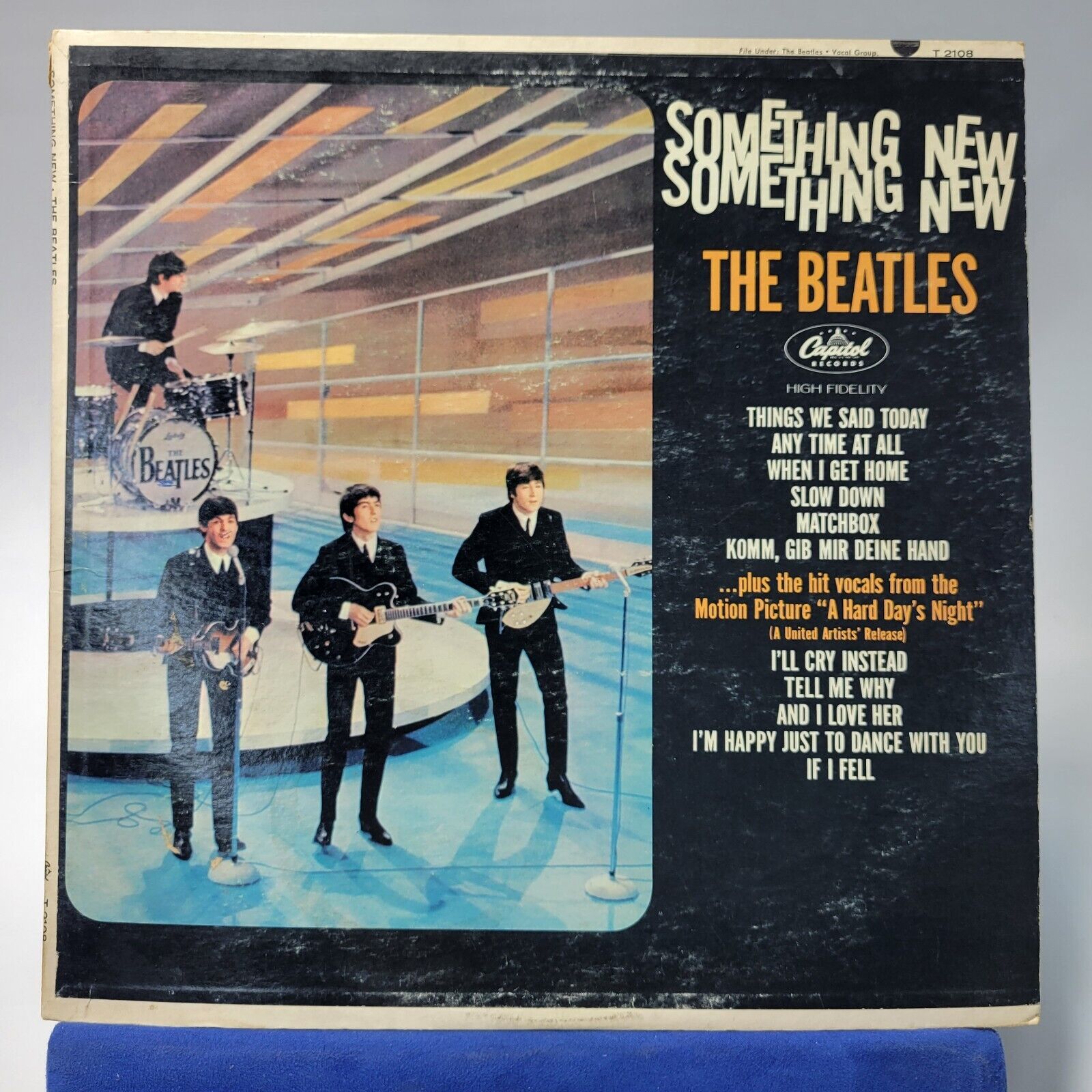 The Beatles ‎~ Something New ~ Vintage LP  Vinyl Capitol Records T-2108