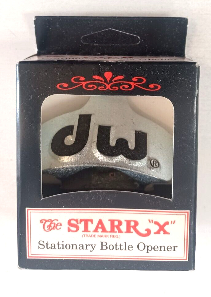 DW Drums Bottle Opener - Wall or Counter Mount Stationary  Made in USA Starr X