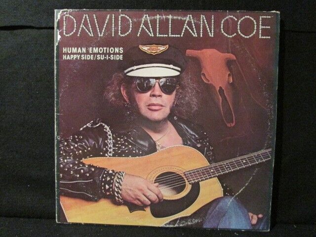 DAVID ALLAN COE Human Emotions 1978 VINYL LP CBS 35535