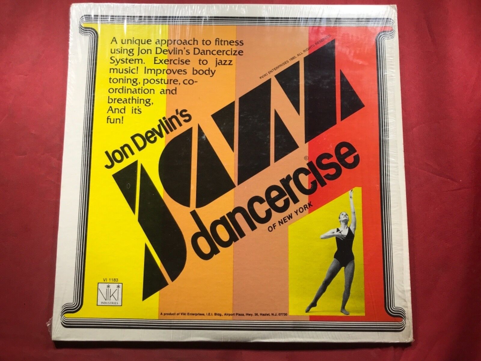 R1-26 JON DEVLIN’S Jazz Dancercise Of New York .. 1980 .. VI-1183 ..  PLUS BOOK