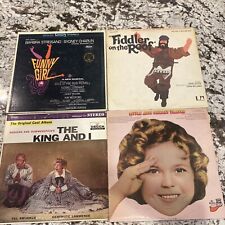 Lot Of 4 VTG Records- Musicals/TV- Funny Girl, Fiddler, King & I, Shirley Temple picture